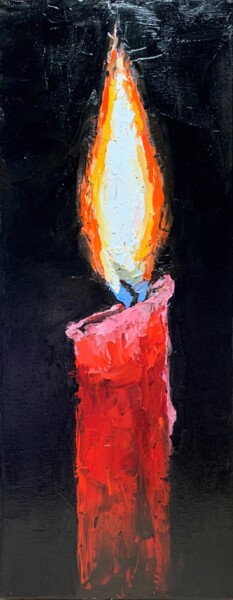 Peinture intitulée "Still life with red…" par Vita Schagen, Œuvre d'art originale, Huile Monté sur Châssis en bois