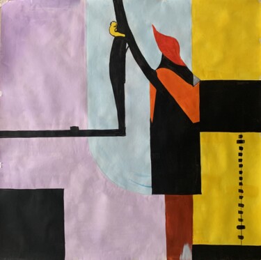 Malerei mit dem Titel "Playground. Abstrac…" von Vita Schagen, Original-Kunstwerk, Acryl