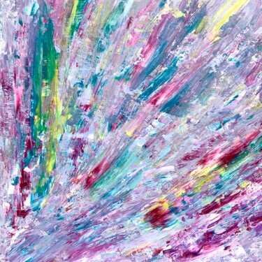 Painting titled "Rainbow dance" by Vita Sidareika, Original Artwork, Acrylic