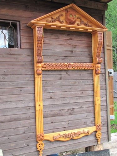 Скульптура под названием "наличник на окно" - Виталий Парфенов, Подлинное произведение искусства, Дерево