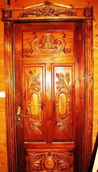 Скульптура под названием "дверь" - Виталий Парфенов, Подлинное произведение искусства, Дерево