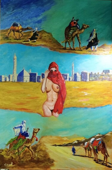 Pintura titulada "Pelligrim" por Vitalii Bondarenko (ViBond), Obra de arte original, Oleo Montado en Bastidor de camilla de…