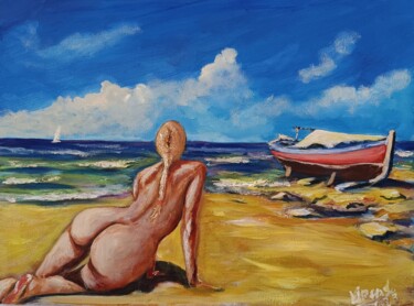 Pintura intitulada "Costa Blanca" por Vitalii Bondarenko (ViBond), Obras de arte originais, Óleo
