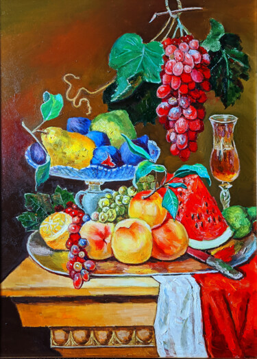 Картина под названием "Oil painting on can…" - Виталий Овчаренко, Подлинное произведение искусства, Масло Установлен на Дере…