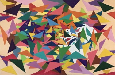 Картина под названием "Paranoid dancer/Los…" - Виталий Сластьяников, Подлинное произведение искусства, Масло