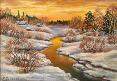 Картина под названием "На Чёрной речке. Ма…" - Калиниченко Виталий, Подлинное произведение искусства, Масло