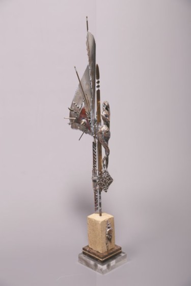 Sculpture intitulée "LA VOILE" par Vitalino Sculpteur, Œuvre d'art originale