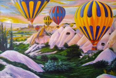 Peinture intitulée "Cappadocia. Каппадо…" par Vitaliy Boreiko, Œuvre d'art originale, Huile Monté sur Châssis en bois