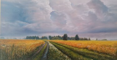 Painting titled "После дождя" by Vitaliy Boreiko, Original Artwork, Oil