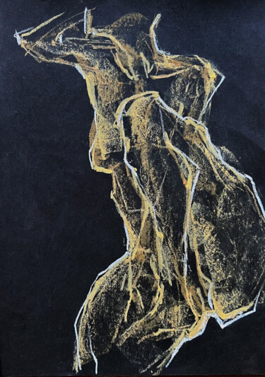 Peinture intitulée "BLACK PASTEL / comp…" par Vitaliy Dmytruk, Œuvre d'art originale, Pastel