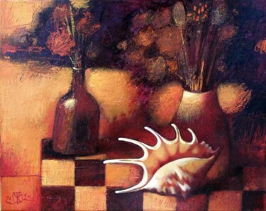Картина под названием "Вечерний бриз" - Vitaliy Kotendzhi, Подлинное произведение искусства, Масло