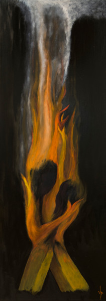 Картина под названием "Пламя страсти" - Vitaliy Maksimenko, Подлинное произведение искусства, Масло