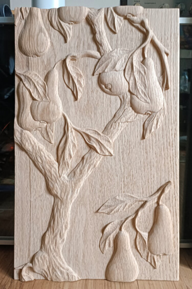 雕塑 标题为“Pear tree (White Oa…” 由Vitaly Moiseev, 原创艺术品, 木