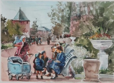Painting titled ""Воспоминание о мое…" by Vitalii Gatsutsyn (Ialpachek Levi), Original Artwork, Watercolor