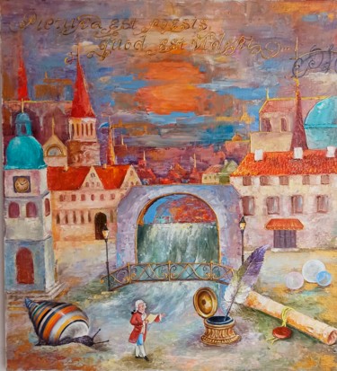 "Painting is poetry…" başlıklı Tablo Виталий Гацуцын (Ялпачек-Леви) tarafından, Orijinal sanat, Petrol