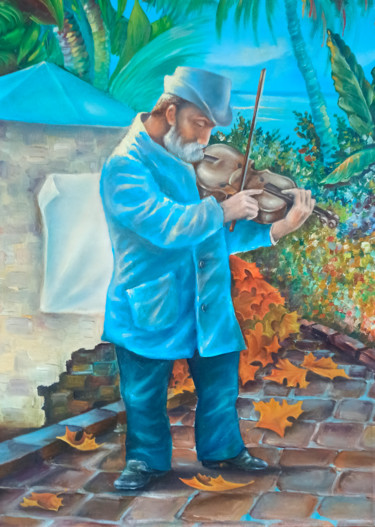 Painting titled "Unnoticed Tahiti" by Vitalii Gatsutsyn (Ialpachek Levi), Original Artwork, Oil