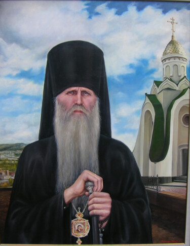 Картина под названием "Portrait of the Bis…" - Виталий Гацуцын (Ялпачек-Леви), Подлинное произведение искусства, Масло Устан…