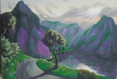 Pintura intitulada "Road to Freedom" por Vhsantos Vitin, Obras de arte originais