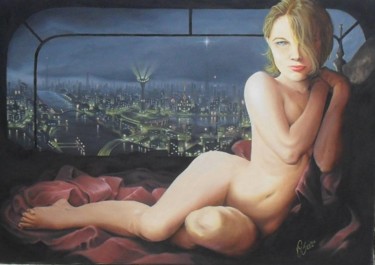 Pintura intitulada "Big City Nights" por Vhsantos Vitin, Obras de arte originais