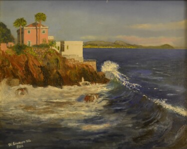 Malerei mit dem Titel "Liguria" von Vito Di Giuseppe, Original-Kunstwerk, Öl