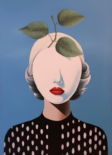 Schilderij getiteld "La fille de l'homme" door Vito Jaouen, Origineel Kunstwerk, Acryl