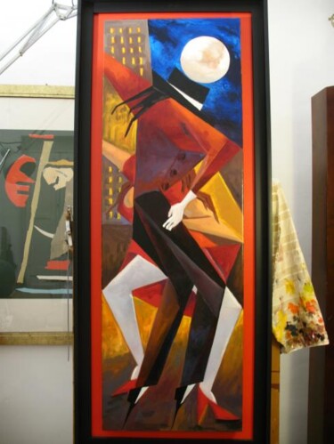 Painting titled "Thriller" by Vito Pastore D'Ostuni, Original Artwork