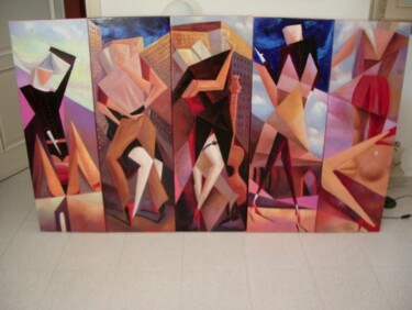 Peinture intitulée "tango" par Vito Pastore D'Ostuni, Œuvre d'art originale