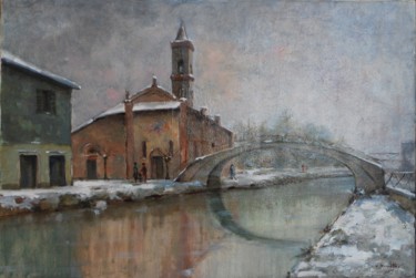 Pittura intitolato "San-cristoforo Mila…" da V.Russotto, Opera d'arte originale