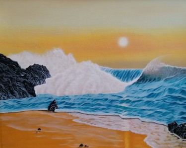 Malerei mit dem Titel "Bay" von Vito Bzhitskiy, Original-Kunstwerk, Öl