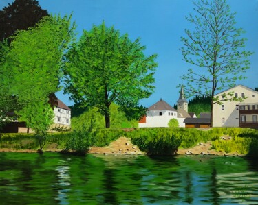 绘画 标题为“Das Dorf” 由Vito Bzhitskiy, 原创艺术品, 油