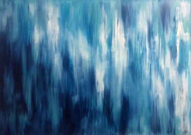 Malerei mit dem Titel "In Blue" von Vito Bzhitskiy, Original-Kunstwerk, Öl
