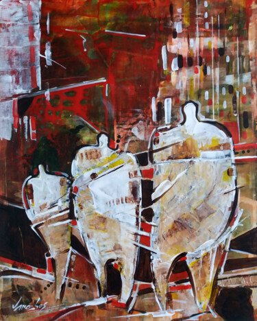 Painting titled "Urbano 49" by Vitor Moinhos, Original Artwork, Acrylic