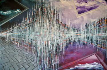 Malerei mit dem Titel "Transmutação" von Vitor Moinhos, Original-Kunstwerk, Acryl