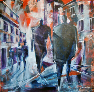 Painting titled "Urbano 07" by Vitor Moinhos, Original Artwork, Acrylic