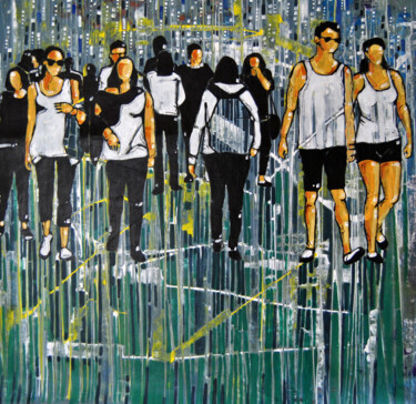 Painting titled "Urbano 10" by Vitor Moinhos, Original Artwork, Acrylic