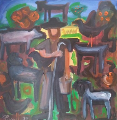Malerei mit dem Titel "Soul of Alentejo" von Vitor Pisco, Original-Kunstwerk, Acryl
