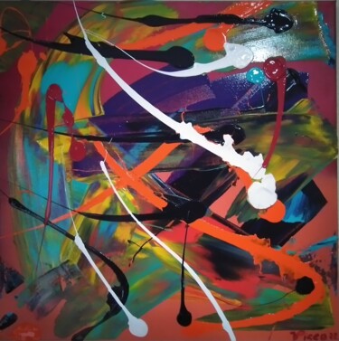 Pintura intitulada "abstraction" por Vitor Pisco, Obras de arte originais, Acrílico