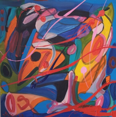 Peinture intitulée "Abstracto II" par Vitor Pisco, Œuvre d'art originale, Acrylique