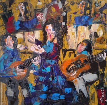 Painting titled "This is fado" by Vitor Pisco, Original Artwork, Acrylic