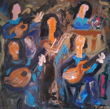 Painting titled "This is fado V" by Vitor Pisco, Original Artwork, Acrylic