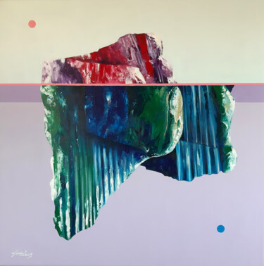 Pintura intitulada "Introspeção 07" por Vitor Moinhos, Obras de arte originais, Acrílico