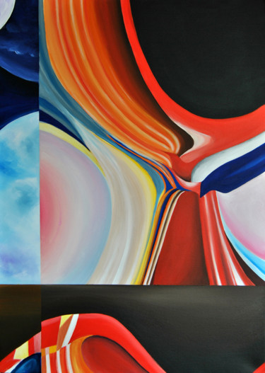 Pintura intitulada "Entre o Céu e a Ter…" por Vitor Moinhos, Obras de arte originais, Acrílico