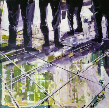 Pintura intitulada "Urbano 31" por Vitor Moinhos, Obras de arte originais, Acrílico
