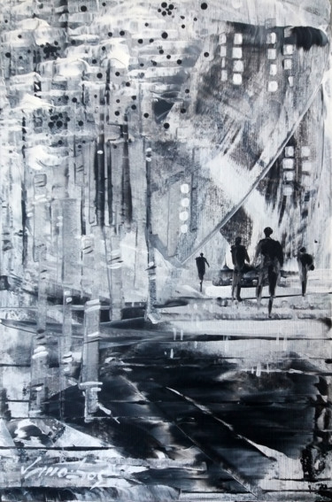 Pintura intitulada "Urbano 37" por Vitor Moinhos, Obras de arte originais, Acrílico