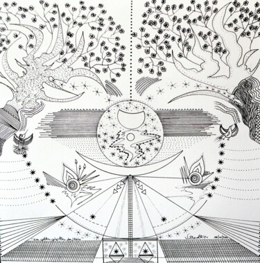 Dibujo titulada "des petites pépites…" por Vittoretti, Obra de arte original, Tinta