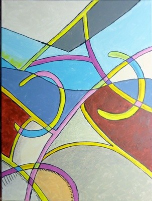 Painting titled "Sans titre n°515" by Victor Valente, Original Artwork