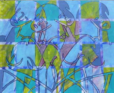 Peinture intitulée "Sans titre n704" par Victor Valente, Œuvre d'art originale, Acrylique