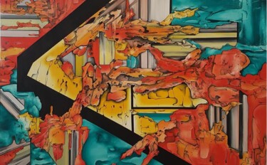 Картина под названием "Le emozioni dei col…" - Vittorio Menditto, Подлинное произведение искусства, Масло