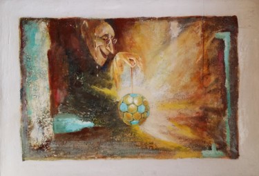 Картина под названием "Властелин мяча" - Владимир Кириленко, Подлинное произведение искусства, Масло