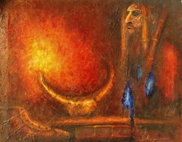 Peinture intitulée "Обряд" par Vladimir Kirilenko, Œuvre d'art originale, Huile